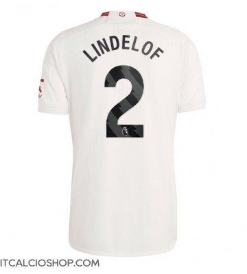 Manchester United Victor Lindelof #2 Terza Maglia 2023-24 Manica Corta